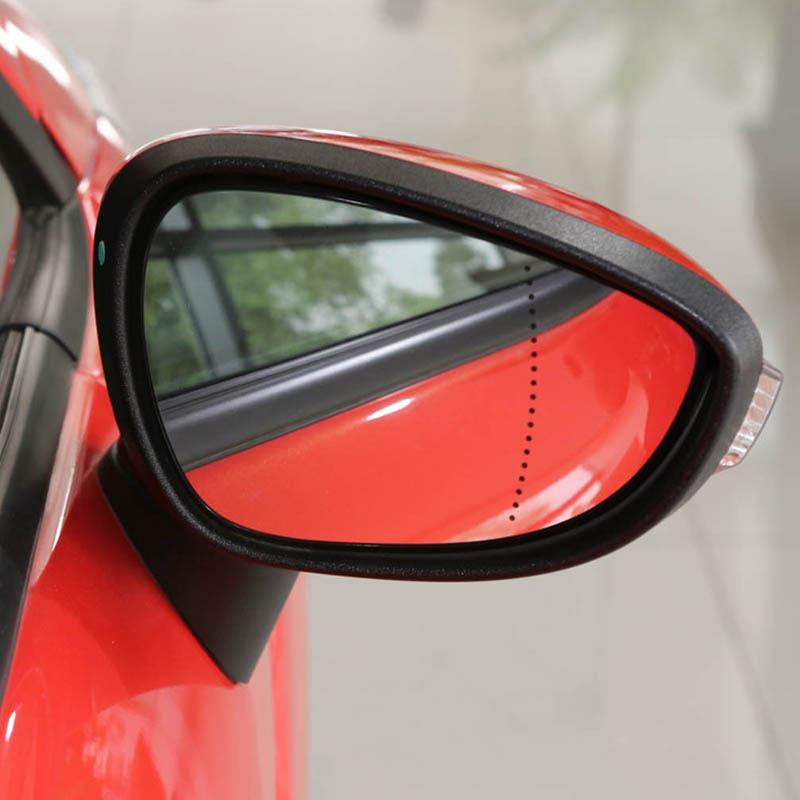 Flügel-Spiegel-Abdeckung 1 Paar Gemalte Gloss Black Außenspiegel Abdeckkappe ABS Fit For Ford Fiesta MK7 2008-2010 2011 2012 2013 2014 2015 2016 2017 