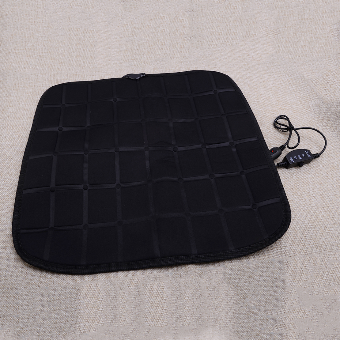 12V Cigarette Lighter Car Heater Heating Seat Cover Pad Heated Cushion Black zb - Picture 2 of 5