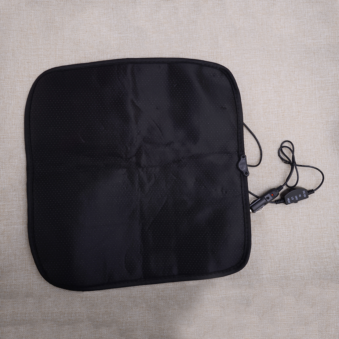 12V Cigarette Lighter Car Heater Heating Seat Cover Pad Heated Cushion Black zb - Picture 3 of 5