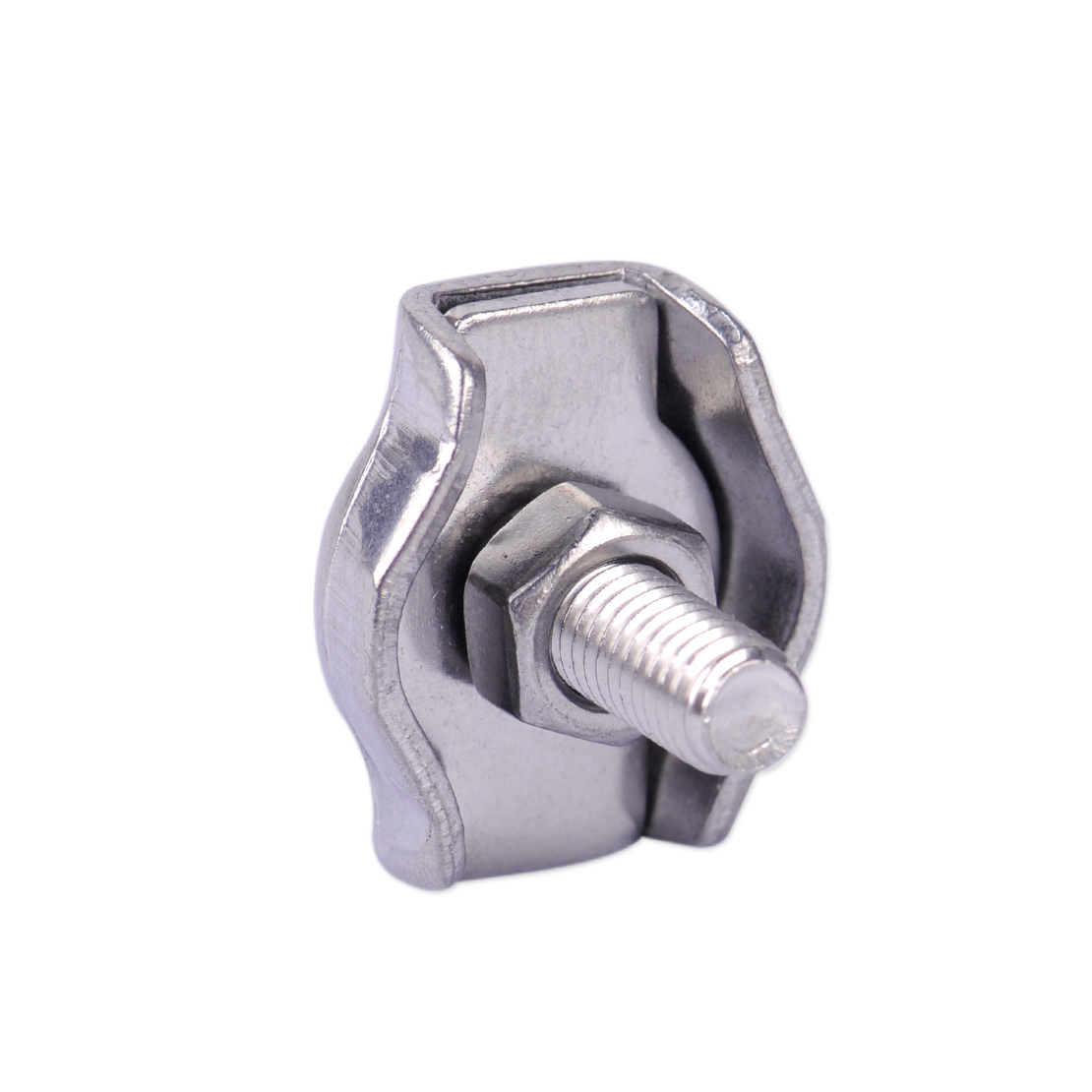 10x Stainless Steel Wire Rope Simple Grip Cable Clamps Caliper Clips 4/6/8/10/12 