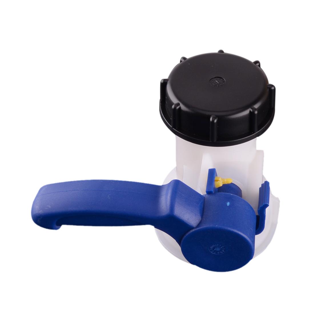 75mm Plastic IBC Tote Tank Butterfly Valve Tap Outlet Drain Water Adapter Part