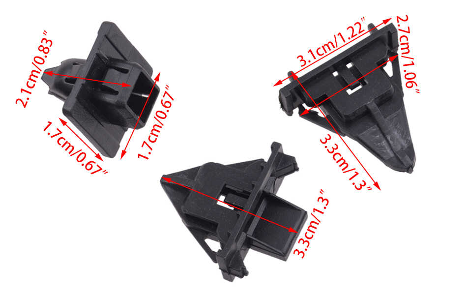 Soillar Cowl Moulding Clip Retainer Kit – 8pcs, Fits Toyota FJ Cruiser 2007-2014, Direct Replacement