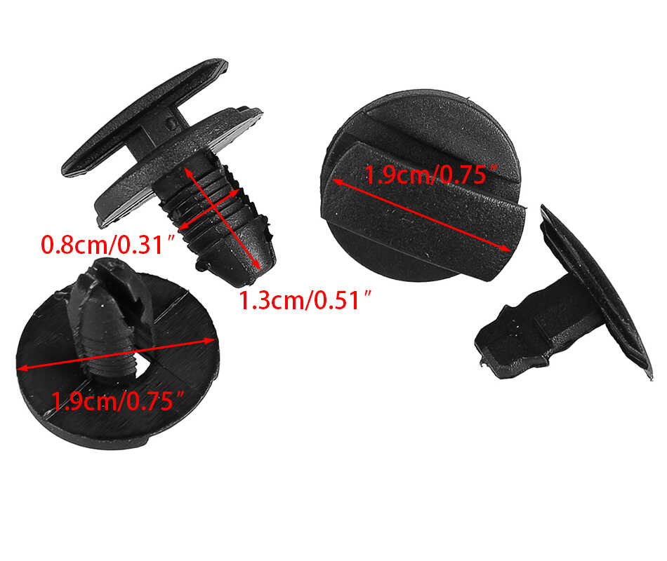 LST Grey Wheel Arch Clips For Peugeot 207, 307, 406, 607 – Pack Of 10 – Radhausschale Befestigung