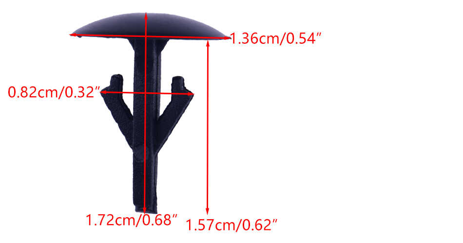 10 Car Hood Under Bonnet Rubber Seal Weatherstrip Retainer Clips for