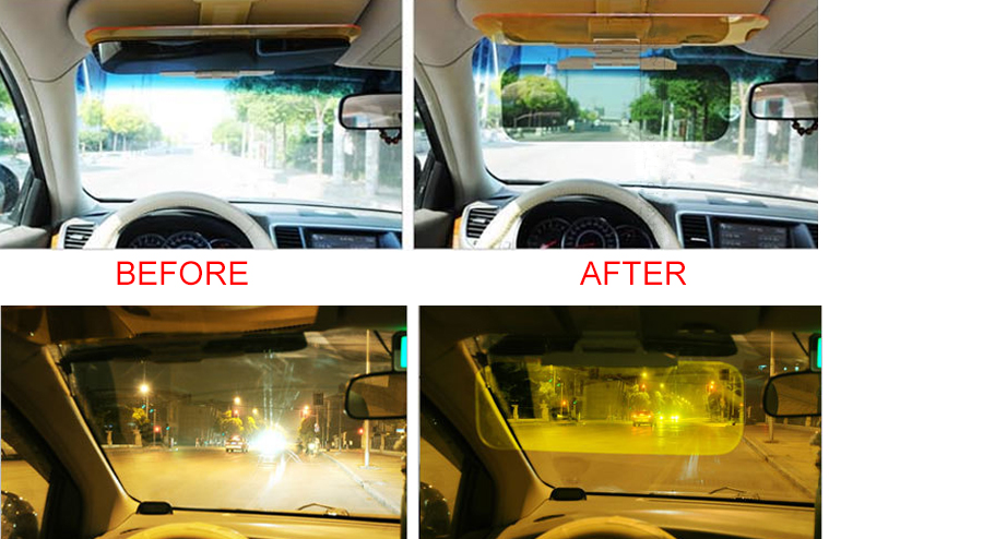 Auto Sonnenblende Sonnenschutz Nachtsicht Sichtschutz Blendschutz Lichtschutz