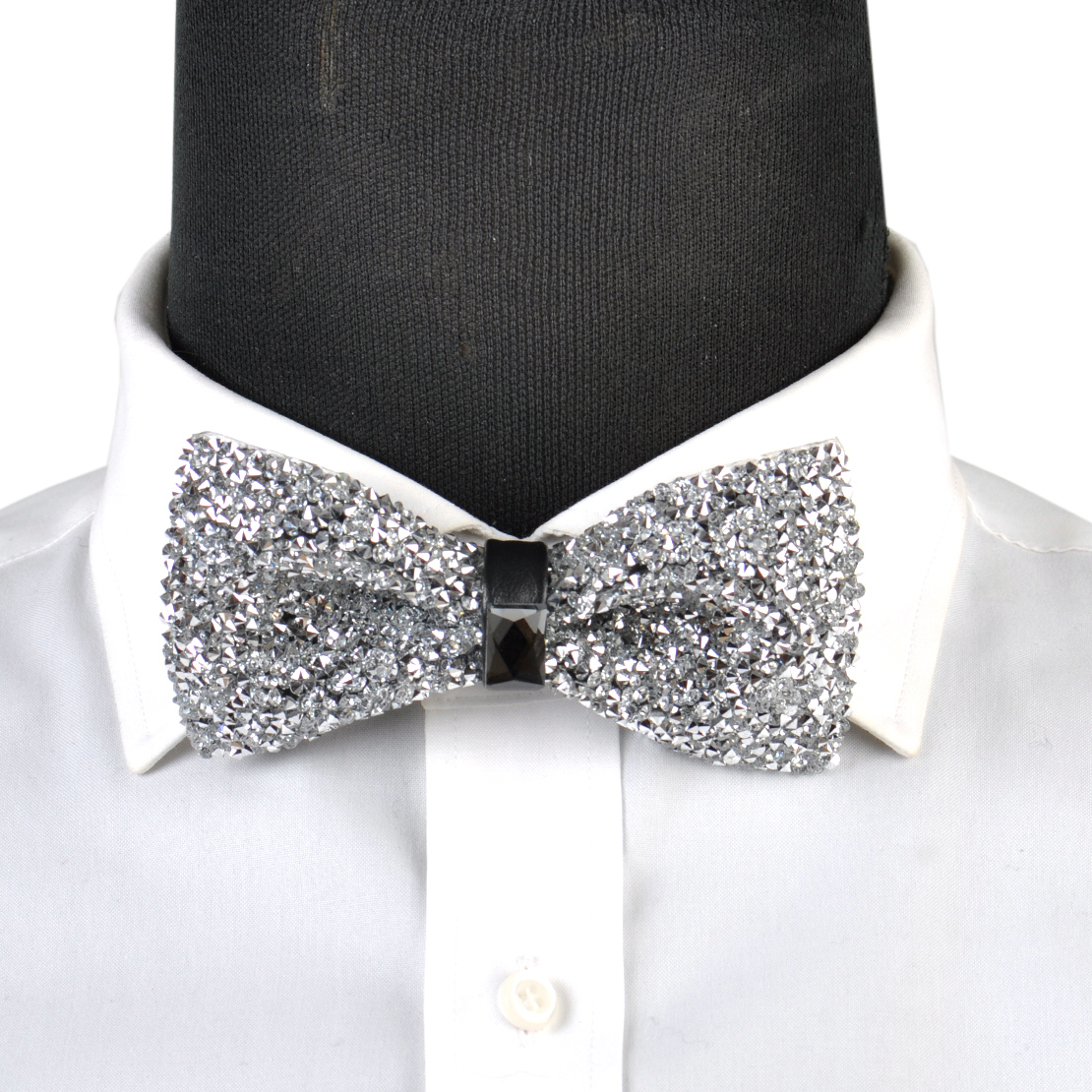 Men Boy Stylish Tie Glitter Crystal Rhinestone Sparkle Adjustable ...