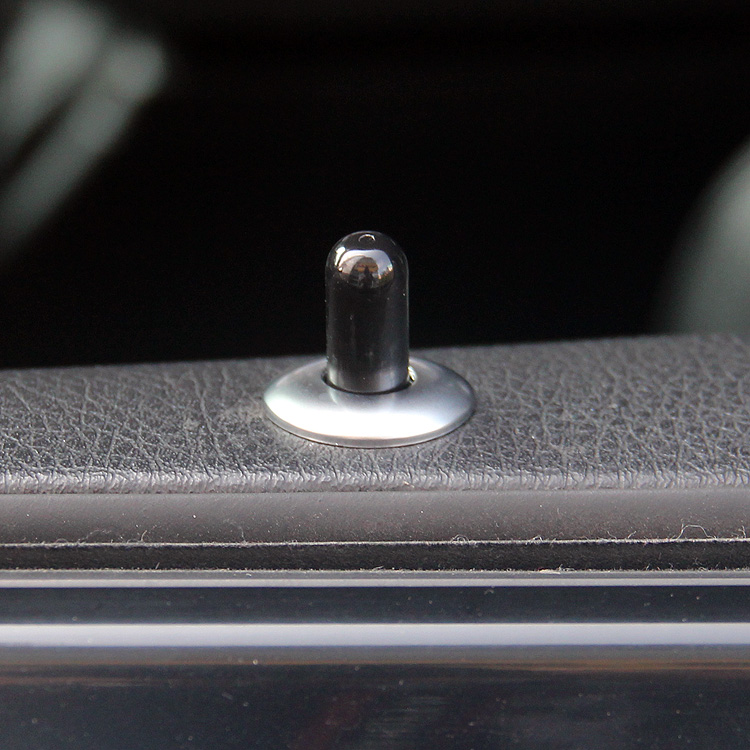 4pcs Chrome Car Door Lock Knob Grommet Ferrule Covers Trim Fit Bmw