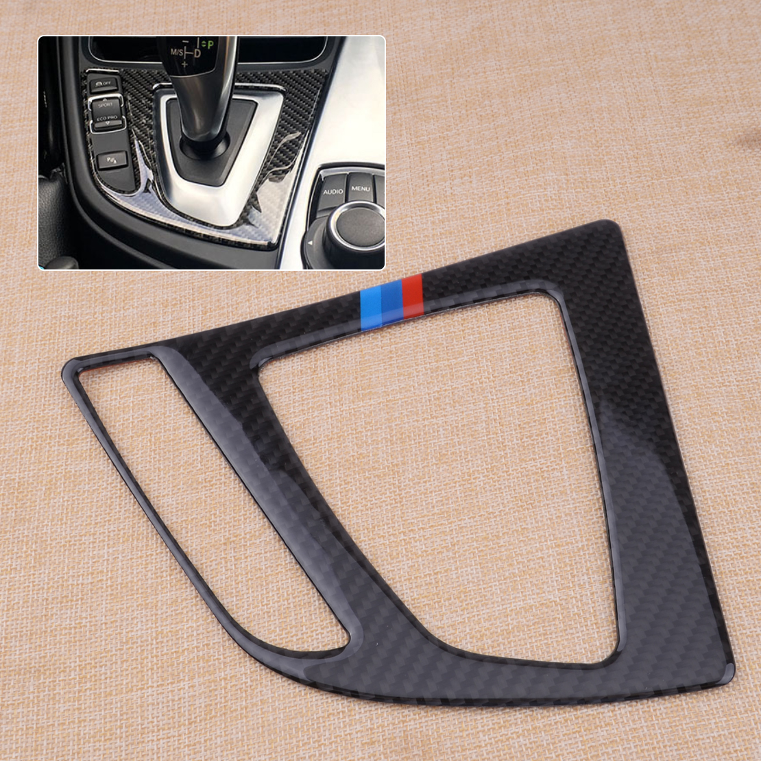 Kohlefaser Schaltkulisse Rahmen Blende für BMW 3 4 Series F30 F31 F32 F33 F36