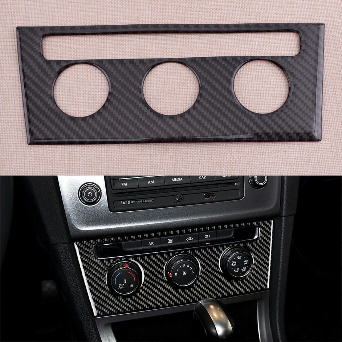 Carbon Mittelkonsole Klimaanlage Knopf Rahmen Blende Passt für VW Golf VII  13-17