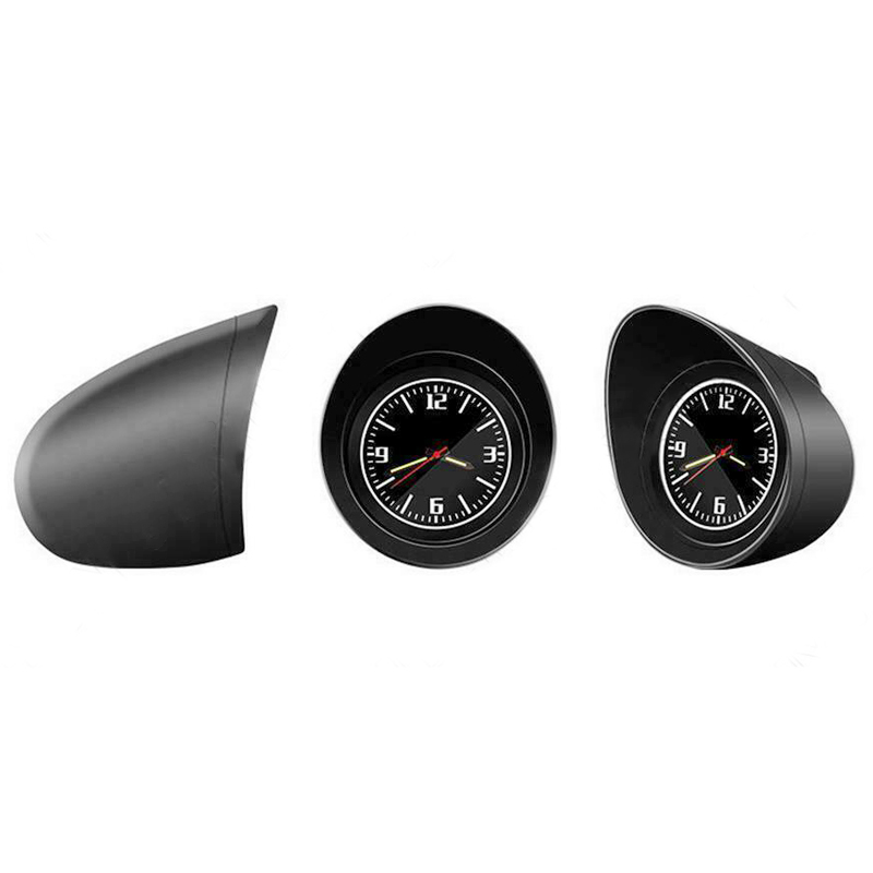 Schwarz Gehäuse Leuchtend Leuchtuhr Auto Innere Armaturenbrett Uhr  Universal