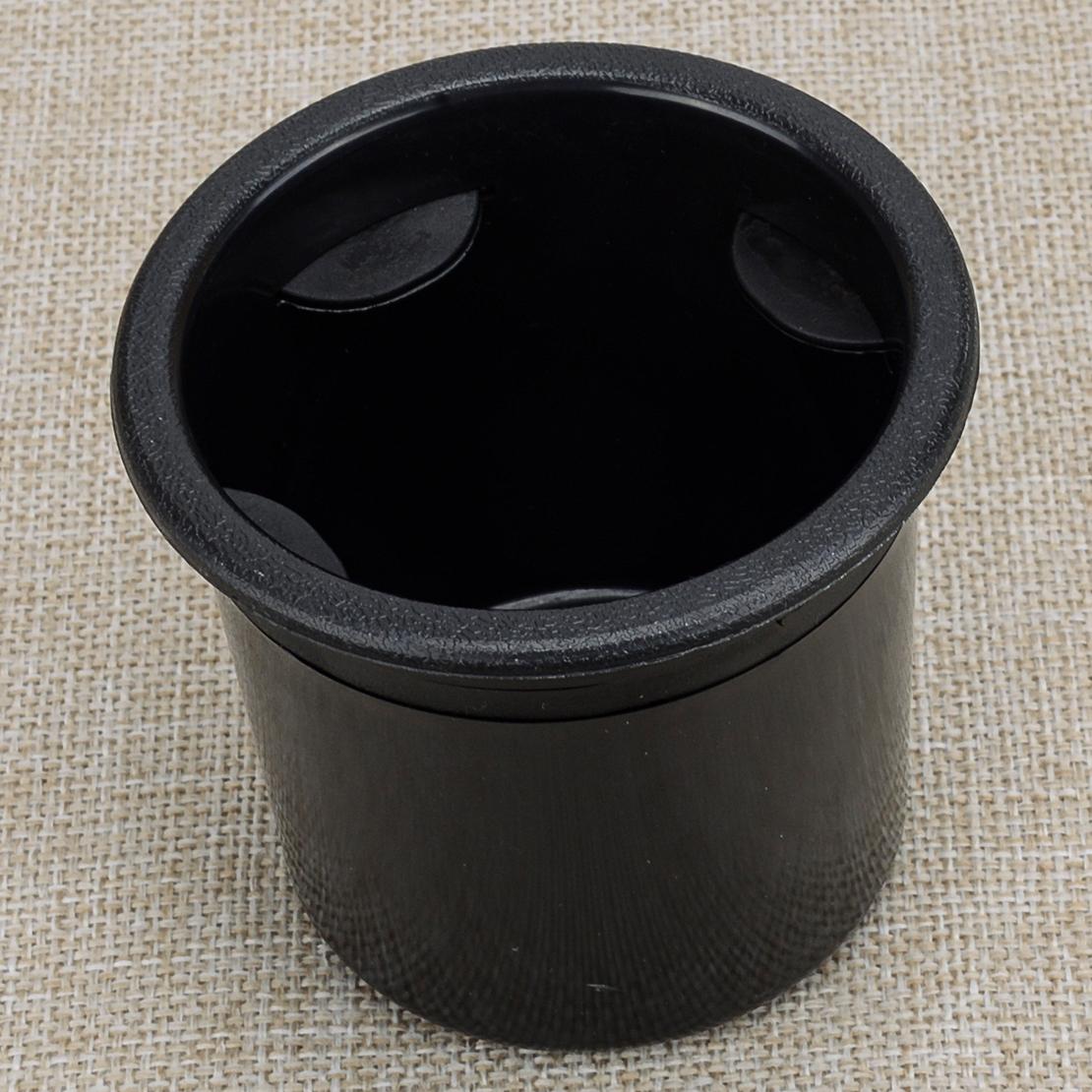 80mm Black Plastic RV Car Boat Cup Holder Inserts Bottle