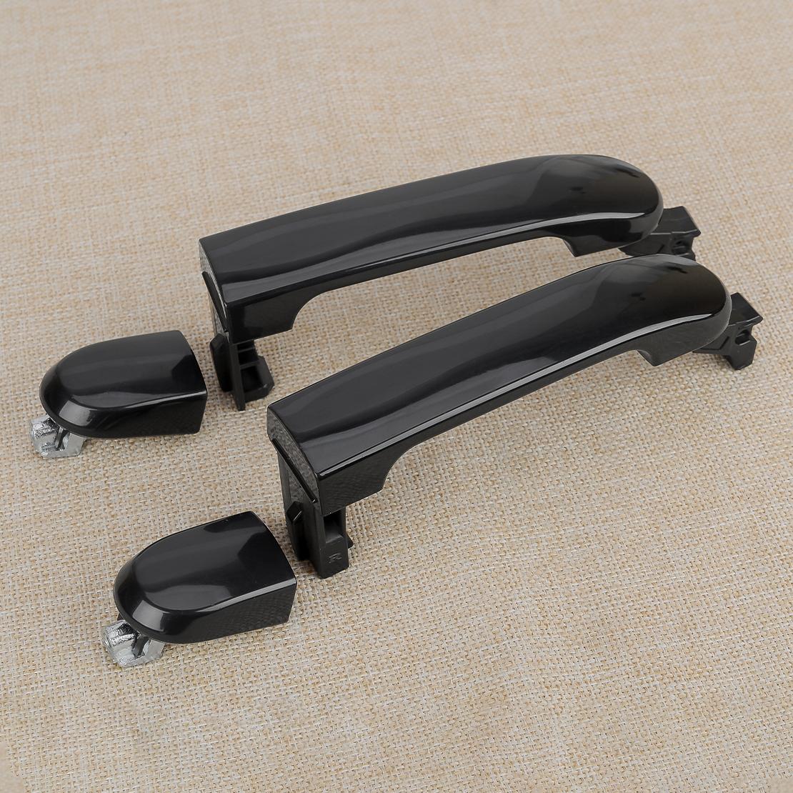 Rear 2x Door Handle Exterior Fit for Nissan Versa Sedan 2007-2012 Black ...