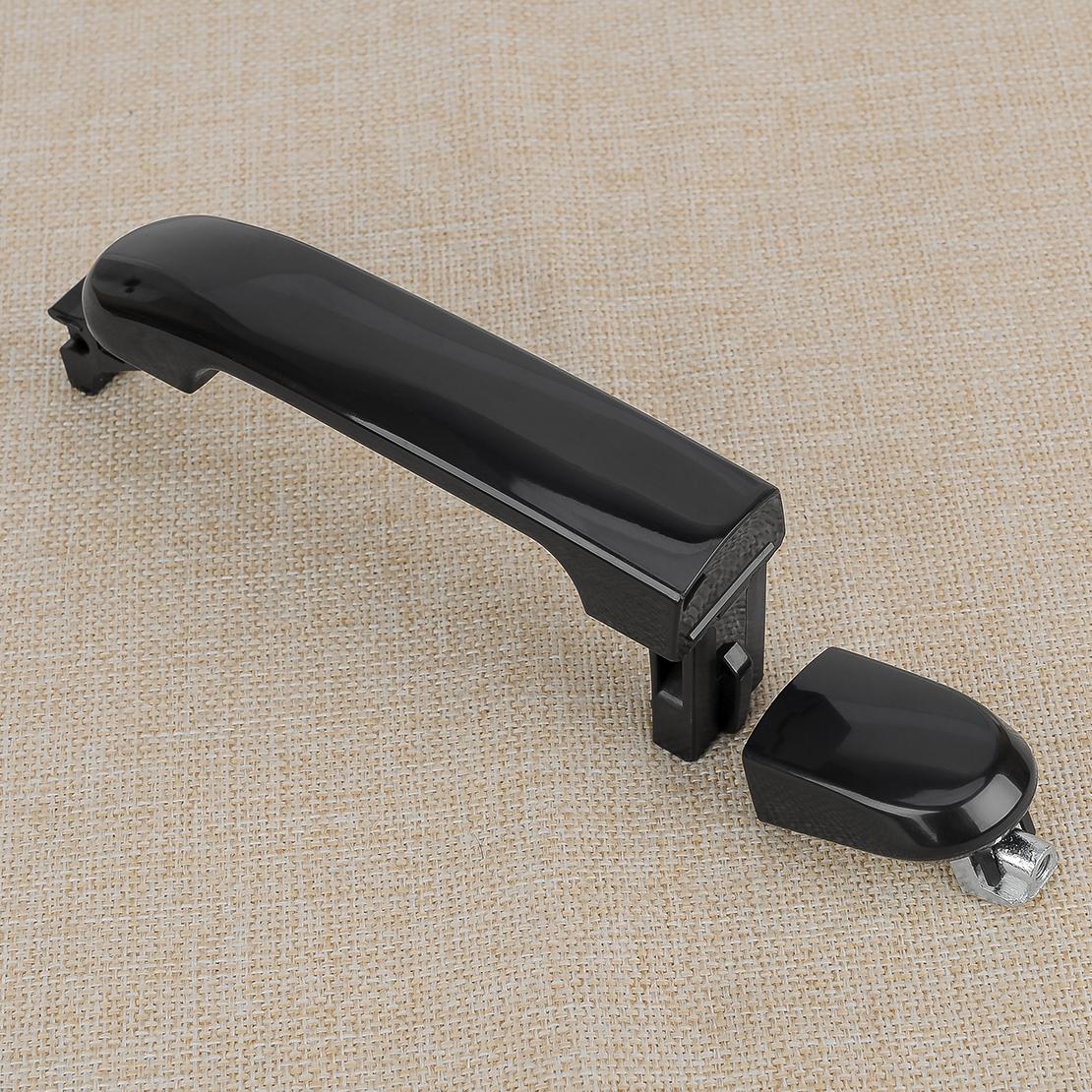 Rear 2x Door Handle Exterior Fit for Nissan Versa Sedan 2007-2012 Black ...
