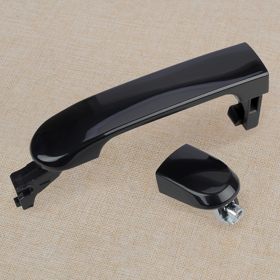 Rear 2x Door Handle Exterior Fit for Nissan Versa Sedan 2007-2012 Black ...