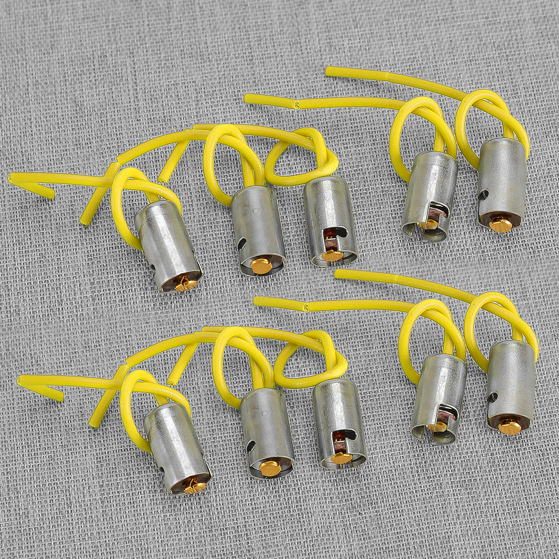 10x BA9S Car Truck SUV Light Bulb Sockets Holders Bases Connectors With Wire - Picture 1 of 5