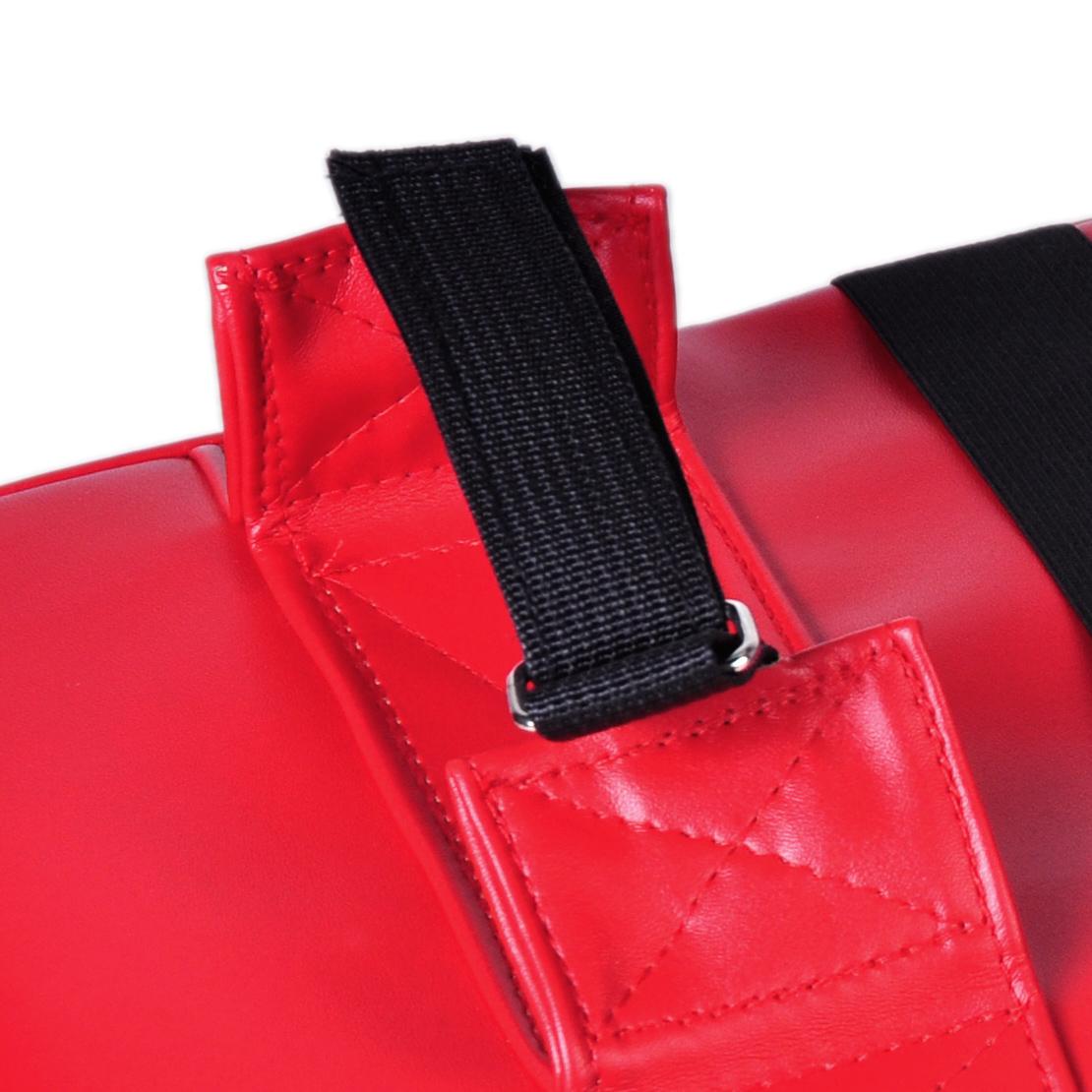 BAY ® LEDER PU "COMPACT" Vorgekrümmt ""NEUHEIT"" Armschlagpolster, Schwarz/weiss