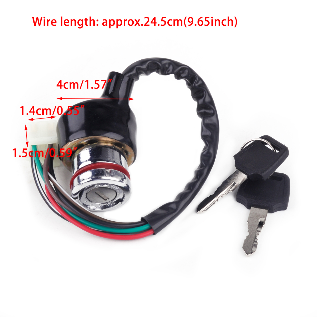 2SW100 Ignition Switch- Unique (2 position)(2 keys) for Classic Diablo / Magellan 2SW100 Ignition Switch- Unique (2 position)(2 keys) for Classic Diablo / Magellan